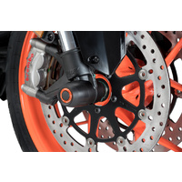 Puig Orange Aluminium Rings For Front Fork Protectors