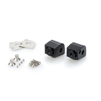 Puig Pair Footrest Fixation Passenger Yamaha (Black)