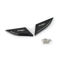 Puig Mirror Block Off Plate Set Panigale V2 (Black)