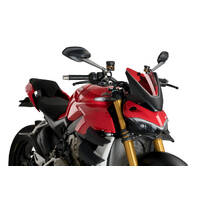 Puig New Generation Sport Screen To Suit Ducati Streetfighter V2/ V4 (Red)