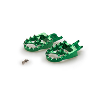 Puig Footpegs Hi-Tech Off-Road Kawasaki (Green)