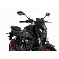Puig Windshield New Generation Sport Screen To Suit Yamaha MT-07 2021-Onwards (Dark Smoke)