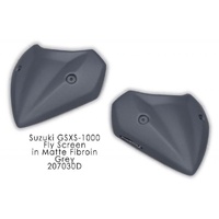 Pyramid Fly Screen | Matte Grey (Matte Fibroin Grey) | Suzuki GSX-S 1000 2015>Current