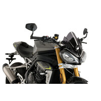 Puig New Generation Sport Screen To Suit Triumph Speed Triple RS (2021 - Onwards) - Dark Smoke
