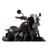 Puig New Generation Sport Screen To Suit Honda CMX1100 Rebel (2021 - Onwards) - Dark Smoke