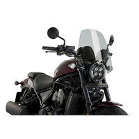 Puig New Generation Touring Screen To Suit Honda CMX1100 Rebel (2021 - Onwards) - Smoke
