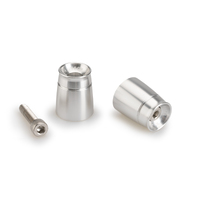 Puig Bar End Aluminum Mod.Sport Kawasaki (Silver)