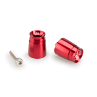 Puig Bar End Aluminum Mod.Sport Kawasaki (Red)