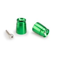 Puig Bar End Aluminum Mod.Sport Kawasaki (Green)
