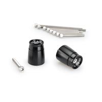 Puig Bar End Aluminum Mod.Sport Suzuki (Black)
