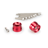 Puig Bar End Aluminum Mod.Speed Suzuki (Red)