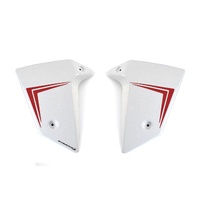 Pyramid Radiator Cheeks | Matte Pearl Glare White | Honda CB750 Hornet 2025>Current