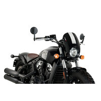 Puig Anarchy Semi-Fairing To Suit Indian Scout Models (Black)