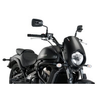 Puig Anarchy Semi-Fairing To Suit Kawasaki Vulcan S (2015 - Onwards) - Black