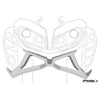 Puig Downforce Naked Frontal Spoilers To Suit BMW S 1000 R / M 1000 R (2021 - Onwards) - Matt Black