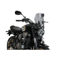 Puig New Generation Sport Screen To Suit Yamaha XSR700 (2021 - Onwards) - Smoke