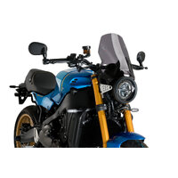 Puig New Generation Sport Screen To Suit Yamaha XSR900 (2022 - Onwards) - Dark Smoke