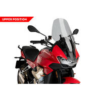 Puig Touring Screen To Suit Moto Guzzi V100 Mandello (2023 - Onwards) - Smoke