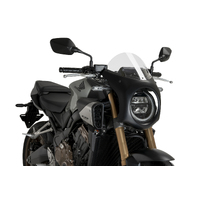 Puig Windshield Retro Black Honda CB650R Neo