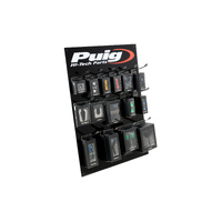 Puig Hi-Tech Parts Wall Display 15 Hooks (Black)