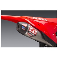 Yoshimura CRF450R/RX 2021-2024 / CRF450R-S 2023-2024 RS12 Stainless Slip-On Exhaust, w/ Stainless Muffler
