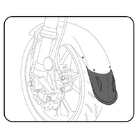 Puig FRONT FENDER EXTENSION YAMAHA NMAX 125 15'- C/BLA