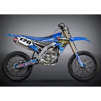Yoshimura YZ450F 14-17 RS-4 Stainless Full Exhaust, w/ Aluminium Muffler
