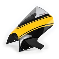 Pyramid Fly Screen To Suit Kawasaki Z900RS SE (2022 - Onwards) - Metallic Diablo Black/Metallic Yellow (Yellow Ball Scheme)
