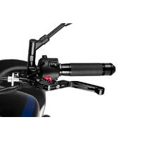 Puig 3.0 Foldable Extendable Clutch Lever (Black With Red Adjuster)