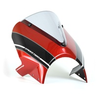 Pyramid Fly Screen | Korosi Red & Storm Grey | Triumph Speed Twin 1200 2019>2024