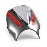 Pyramid Fly Screen | Silver Ice/Diablo Red | Triumph Trident 660 2021>Current