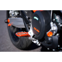 MG Biketec Enduro / Supermoto Foot Pegs (Orange)
