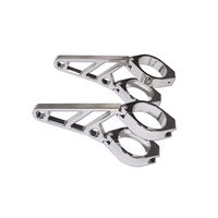 HIGHSIDER CNC ALU HEAD BRACKET 35-37MM CHR