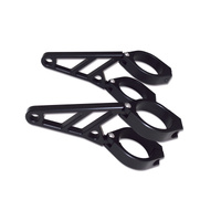 HIGHSIDER CNC ALU H/L BRKT 42-43MM BLK