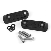 Pyramid Rear Peg Blanking Blocks | Matte Black | Yamaha MT-10 2016>Current