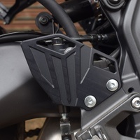 Pyramid Heel Plates | Black | Yamaha XSR 900 2022>Current