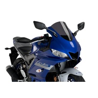 Puig R-Racer Screen To Suit Yamaha YZF-R3 2019 - Onwards (Dark Smoke)