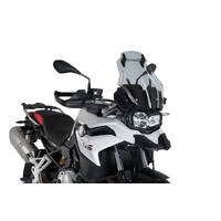 Puig Touring Screen With Visor To Suit BMW F750GS/F850GS (2018 - Onwards) - Smoke