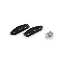 Puig Mirror Block Off Plate Set Suzuki Models (Black)