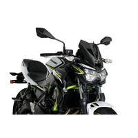 Puig New Generation Sport Screen To Suit Kawasaki Z650 2020 - Onwards (Dark Smoke)