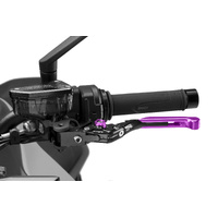 Puig Foldable And Extendable Clutch Lever 4.0 (Purple Extension, Purple Adjuster)