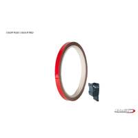 Puig Universal Wheel Rim Strips (Red) With Applicator