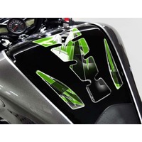 Puig Tank Pad Mod.Wings Kawasaki (Green)-Black