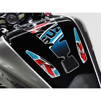 Puig Wings Tank Pads To Suit Suzuki Models (Blue)