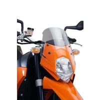 Puig Windshield Naked New Generation Sport Screen To Suit KTM 950 Superenduro /Supermoto/R (Smoke)
