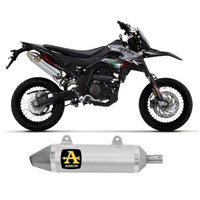 Arrow Exhaust - Aprilia Rx-sx 125 2021 > 2024 Exhaust Muffler Thunder Steel Endcap Aluminium