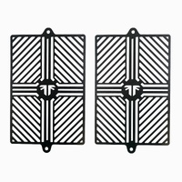 Pyramid Radiator Guards | Matte Black | Triumph Tiger 900 2020>Current