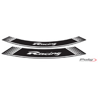 Puig Kit 8 Rim Strips Racing C/White