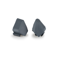 Puig Rubber Ends By Pair Fr.Sliders Pro (Silver)