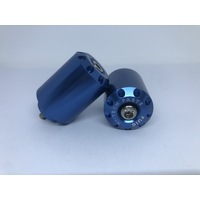 Puig Long Bar Ends To Suit Various Yamaha Models (Blue)